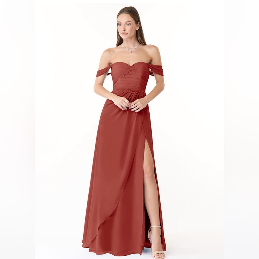 Chic Terracotta A-Line Dress